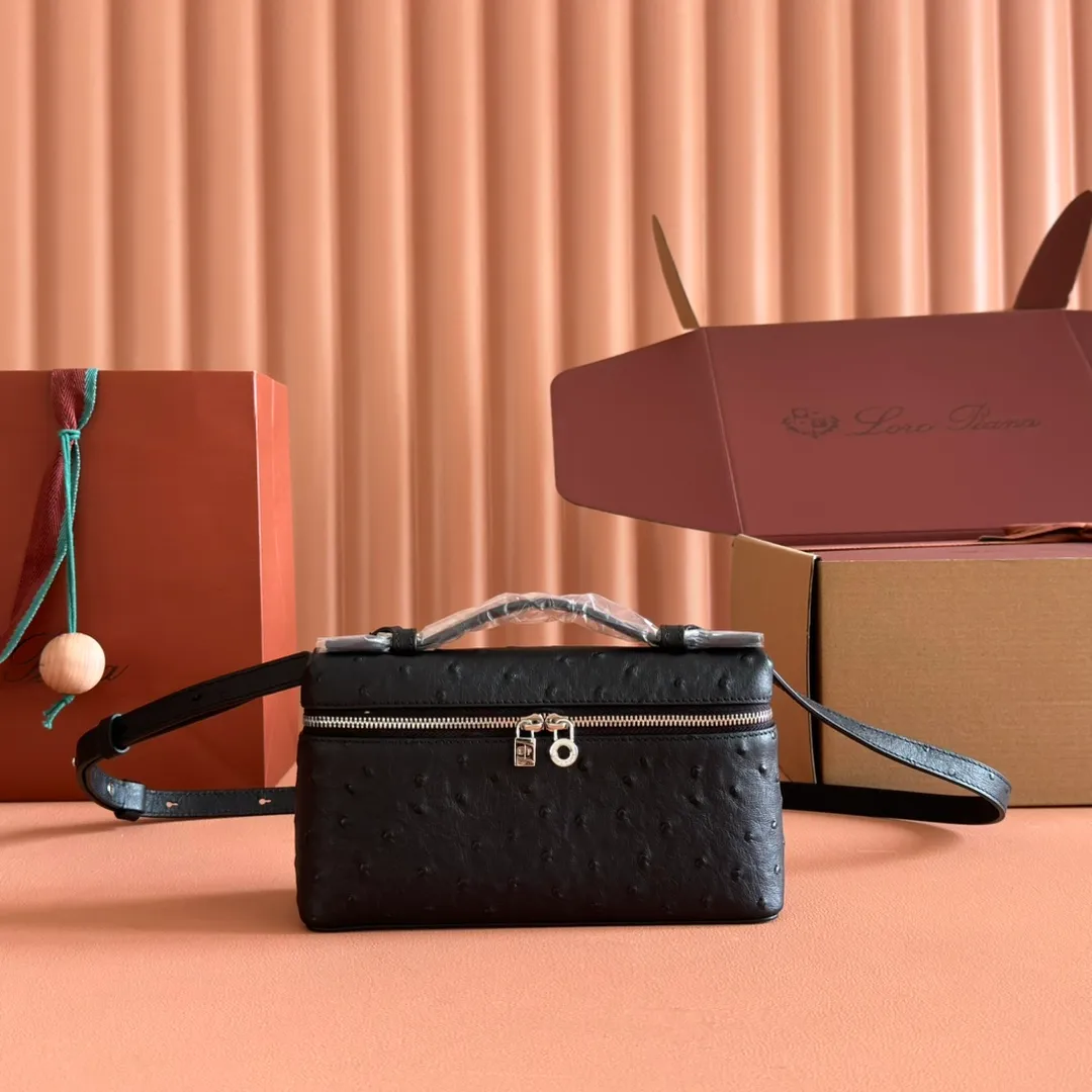 💋💋💋【Original leather configuration counter complete package】 𝐋𝐨𝐫𝐨 𝐏𝐢𝐚𝐧@ Extra pocket L19 series handbag/crossbody bag📦